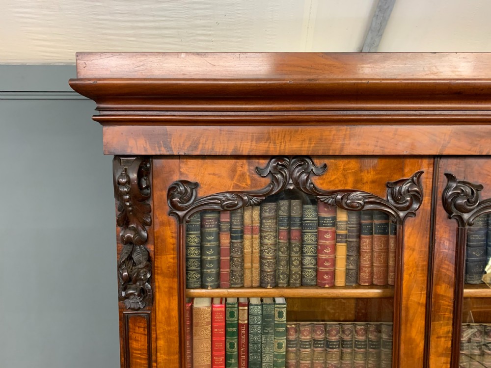 Large Victorian Mahogany Cylinder Bureau Bookcase View VIII