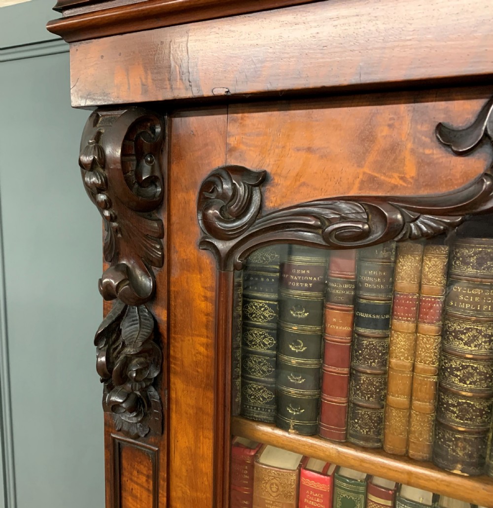Large Victorian Mahogany Cylinder Bureau Bookcase View IX