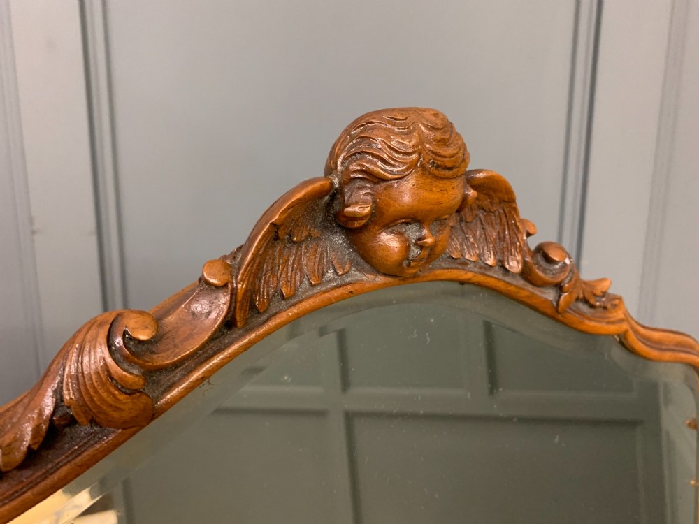 Queen Anne Style Burr Walnut Dressing Table and Stool View IV