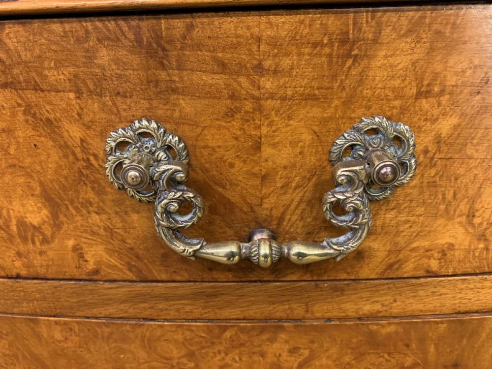 Pair of Burr Walnut Bedside Cupboards View V