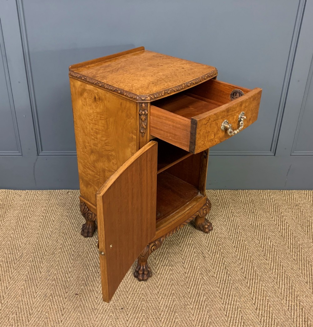 Pair of Burr Walnut Bedside Cupboards View XII