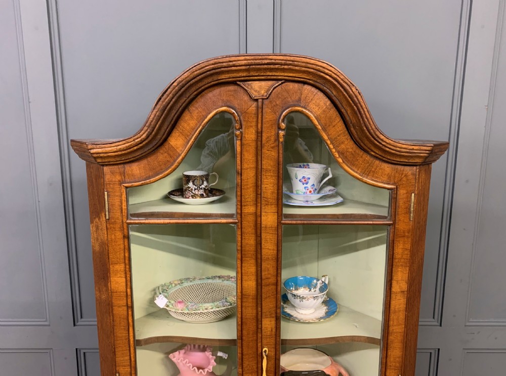 Burr Walnut Corner Cabinet View III