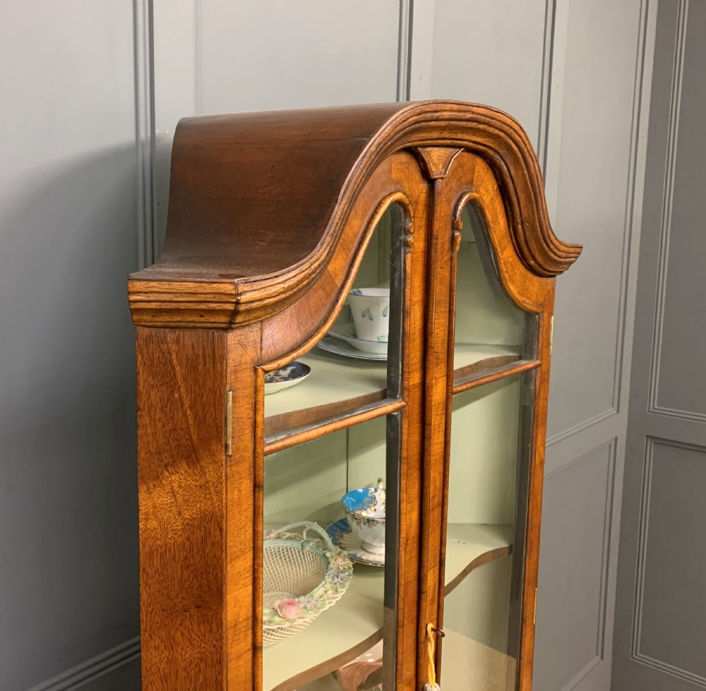 Burr Walnut Corner Cabinet View V