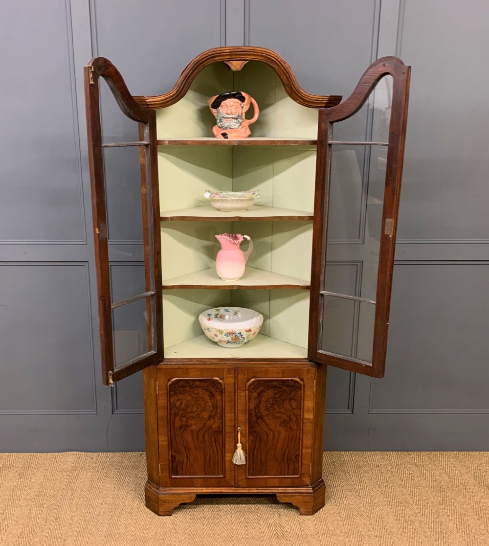 Burr Walnut Corner Cabinet View VII