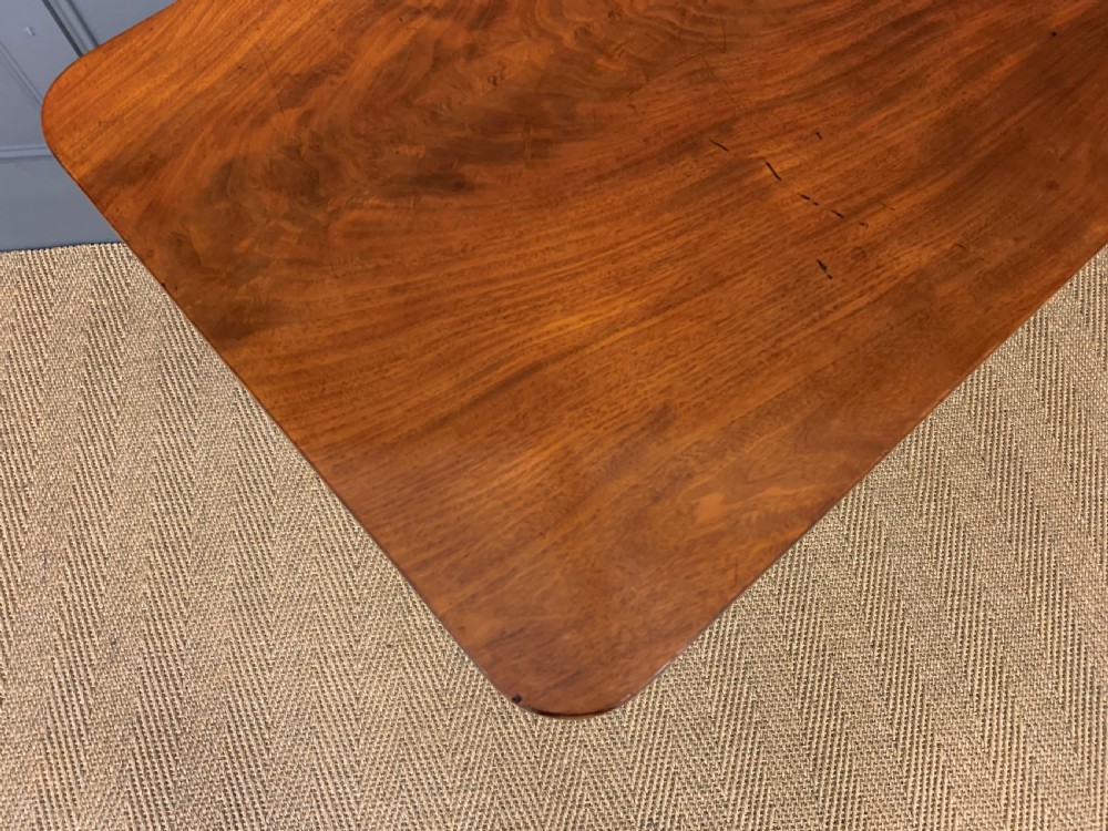 19th Century Flame Mahogany Lamp Table View IX