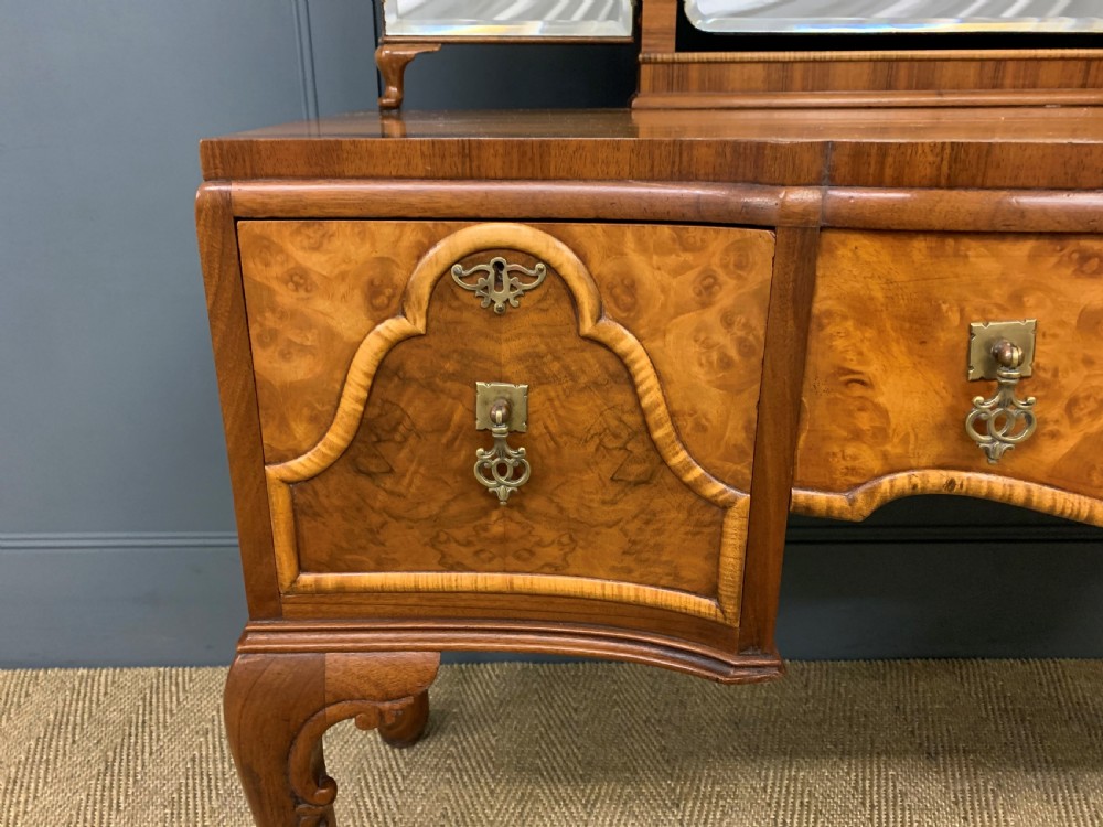 Waring and Gillow Burr Walnut Dressing Table View VIII