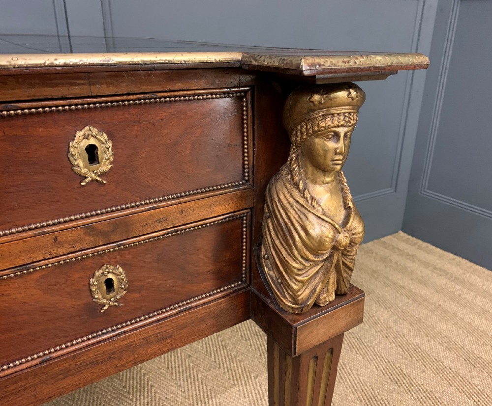 French Empire Style Mahogany Writing Desk View III