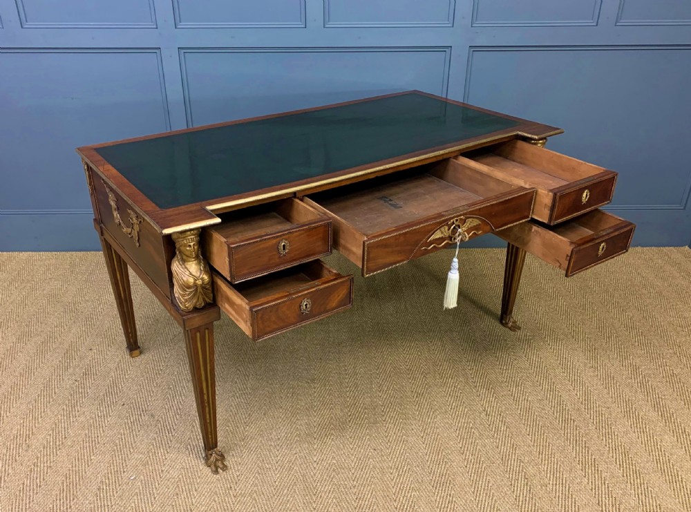 French Empire Style Mahogany Writing Desk View IV