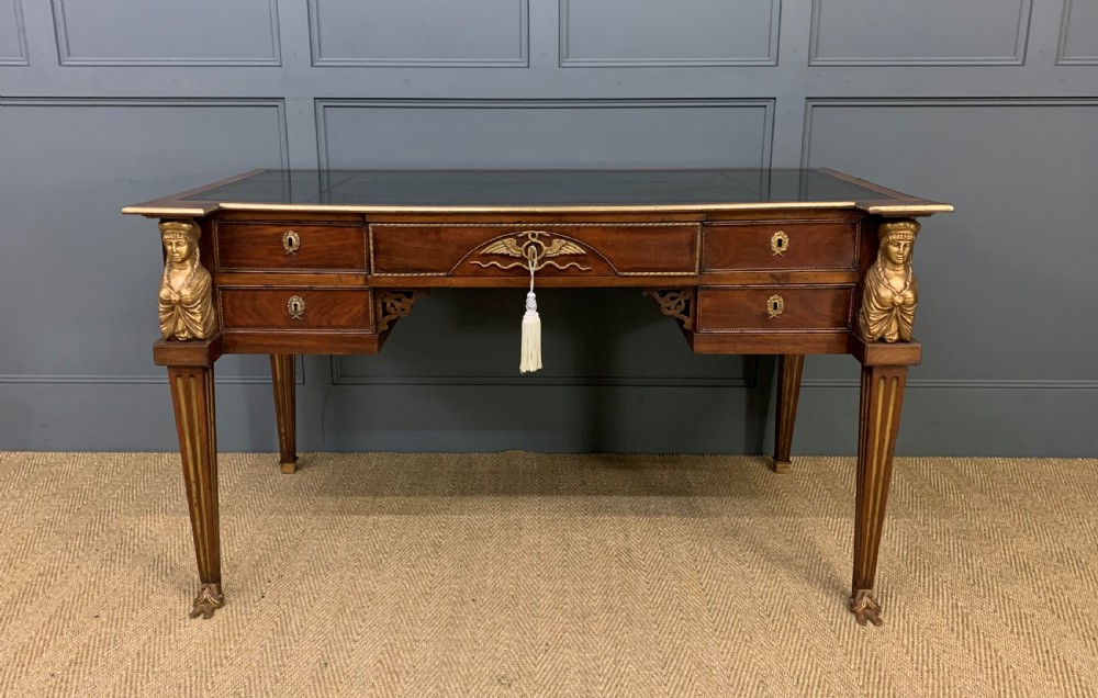 French Empire Style Mahogany Writing Desk View VI
