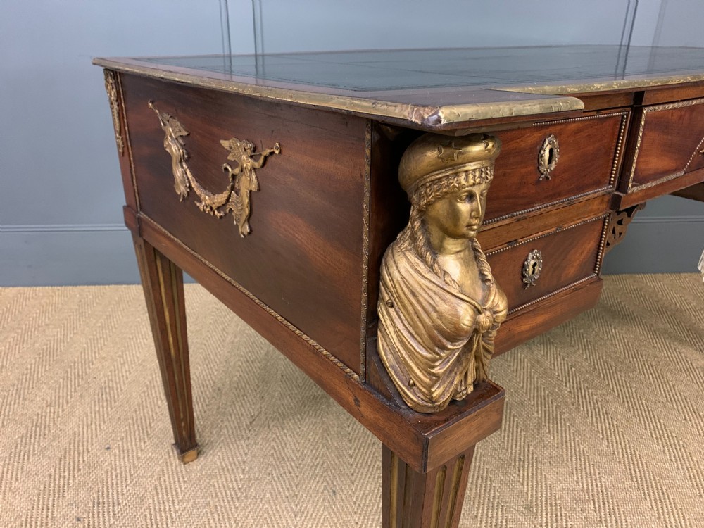 French Empire Style Mahogany Writing Desk View XIII