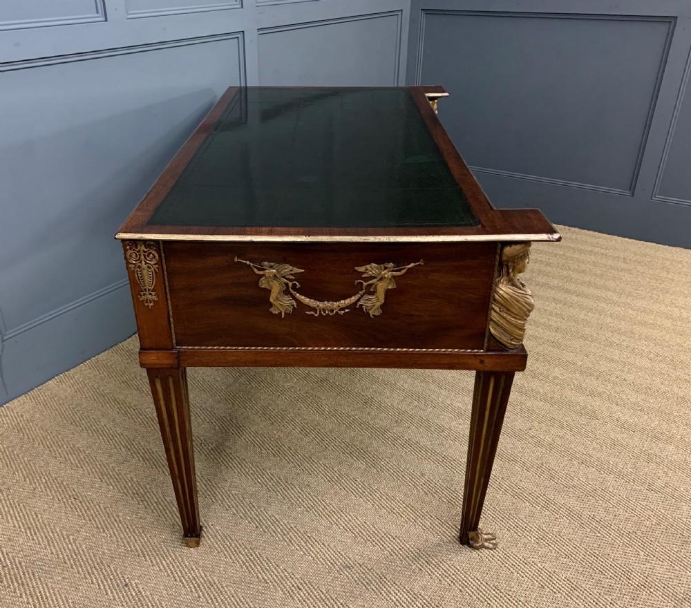 French Empire Style Mahogany Writing Desk View XIV