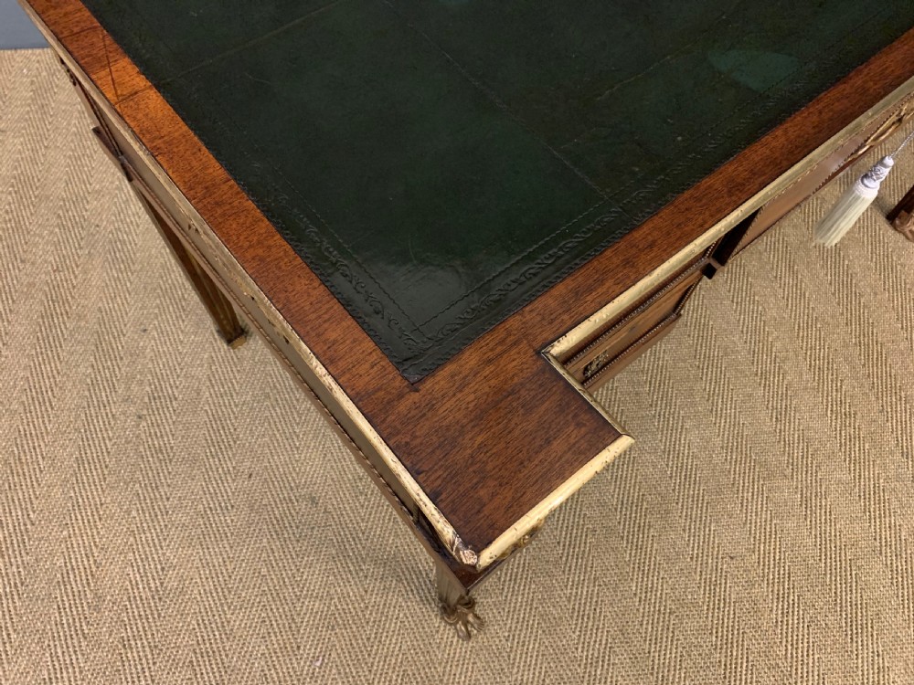 French Empire Style Mahogany Writing Desk View XVI