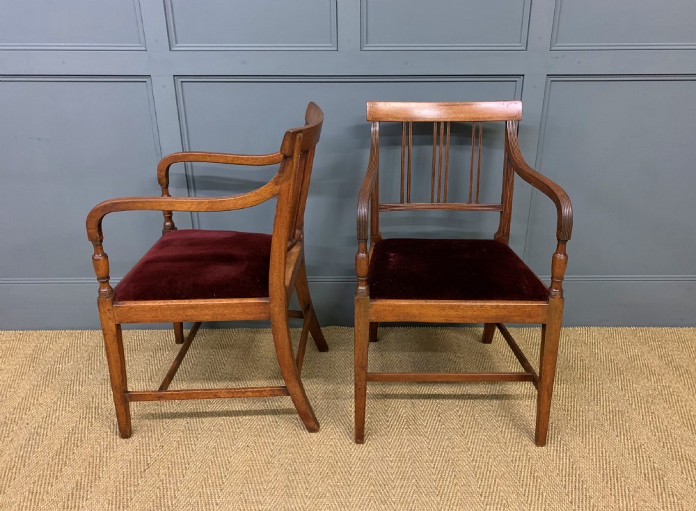Set of 8 George III Mahogany Dining Chairs View IV