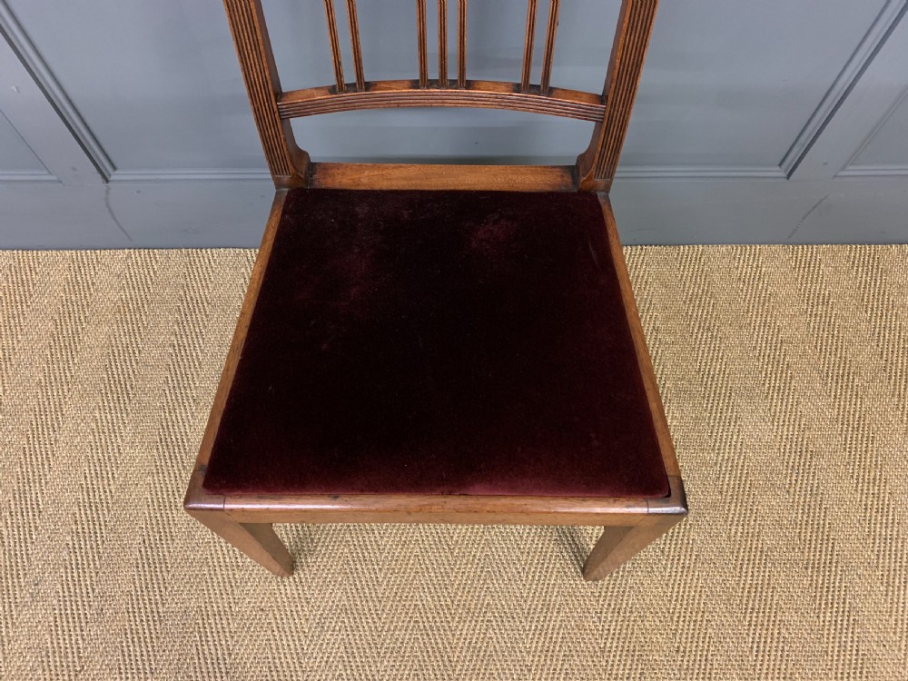 Set of 8 George III Mahogany Dining Chairs View X