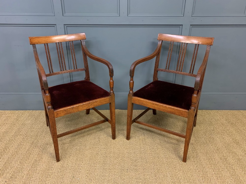 Set of 8 George III Mahogany Dining Chairs View XIII