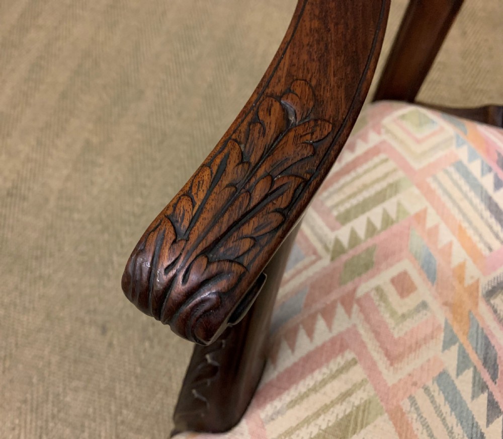 Set of 8 Chippendale Style Mahogany Dining Chairs View XVII