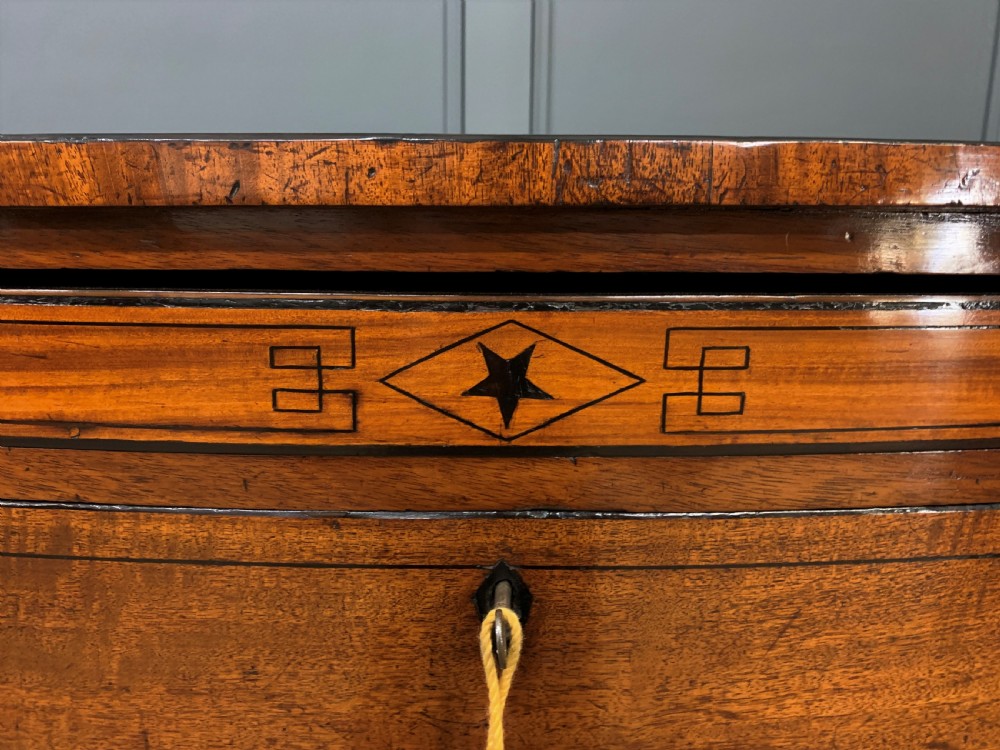 Regency Inlaid Mahogany Chest of Drawers View II