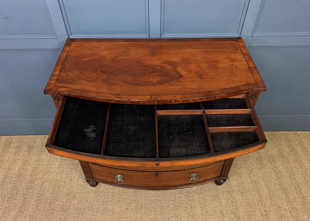 Regency Inlaid Mahogany Chest of Drawers View III