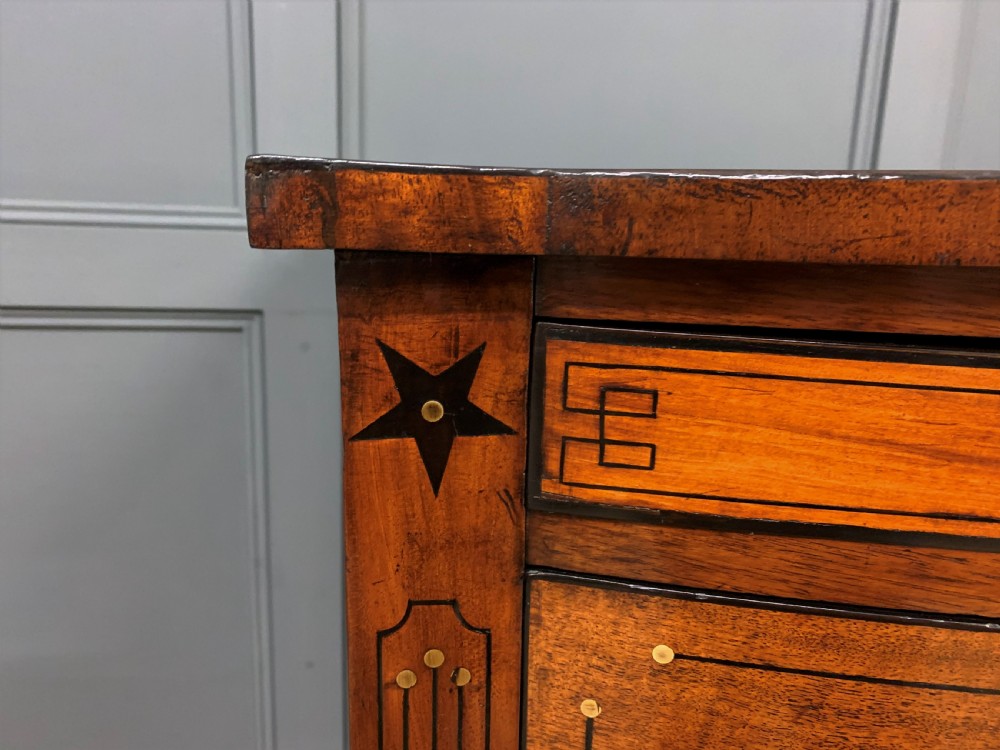 Regency Inlaid Mahogany Chest of Drawers View VIII