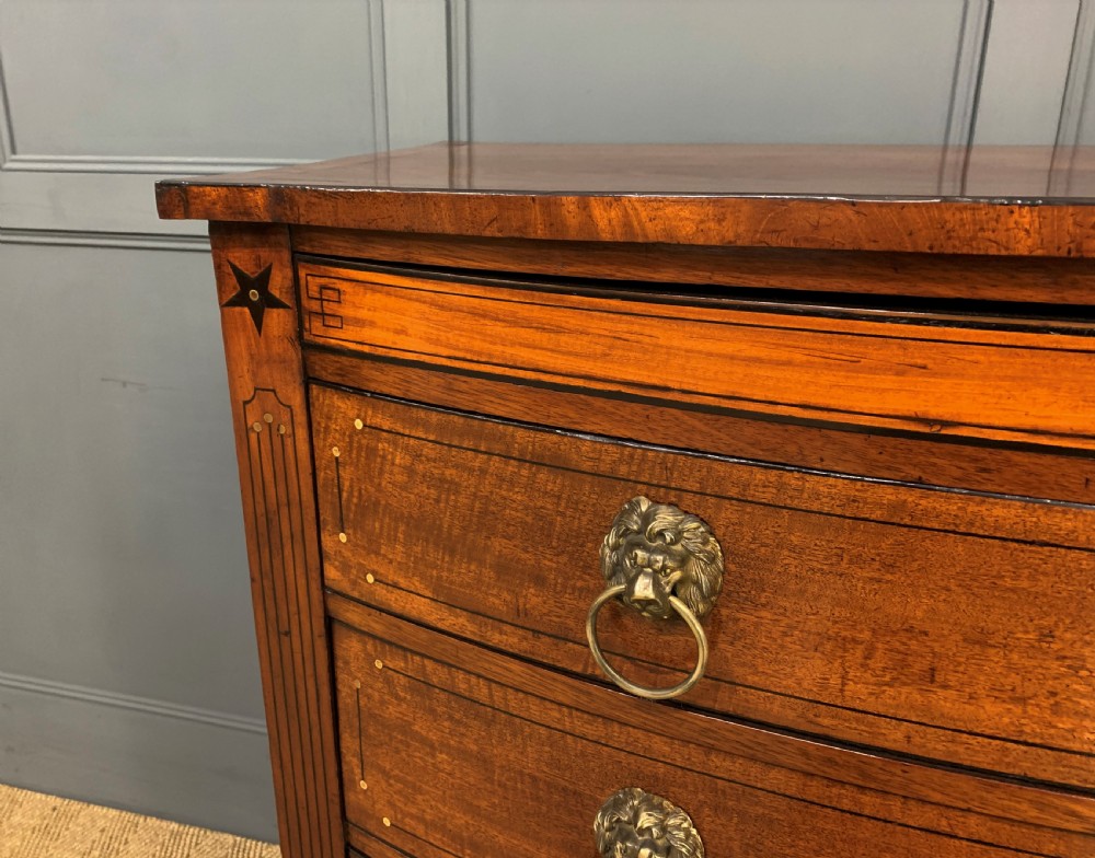 Regency Inlaid Mahogany Chest of Drawers View X