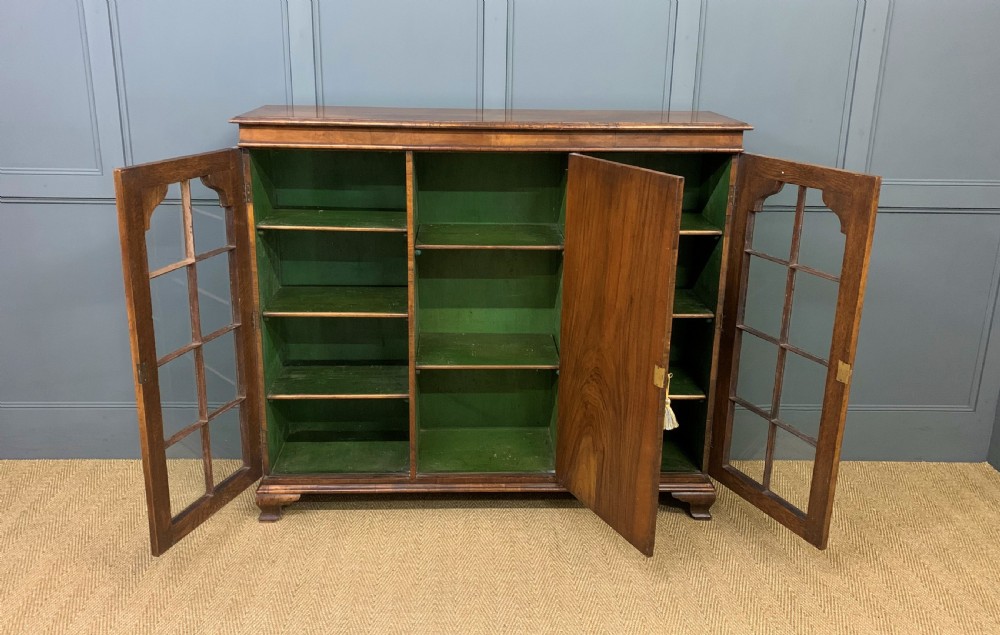 Burr Walnut Bookcase View II