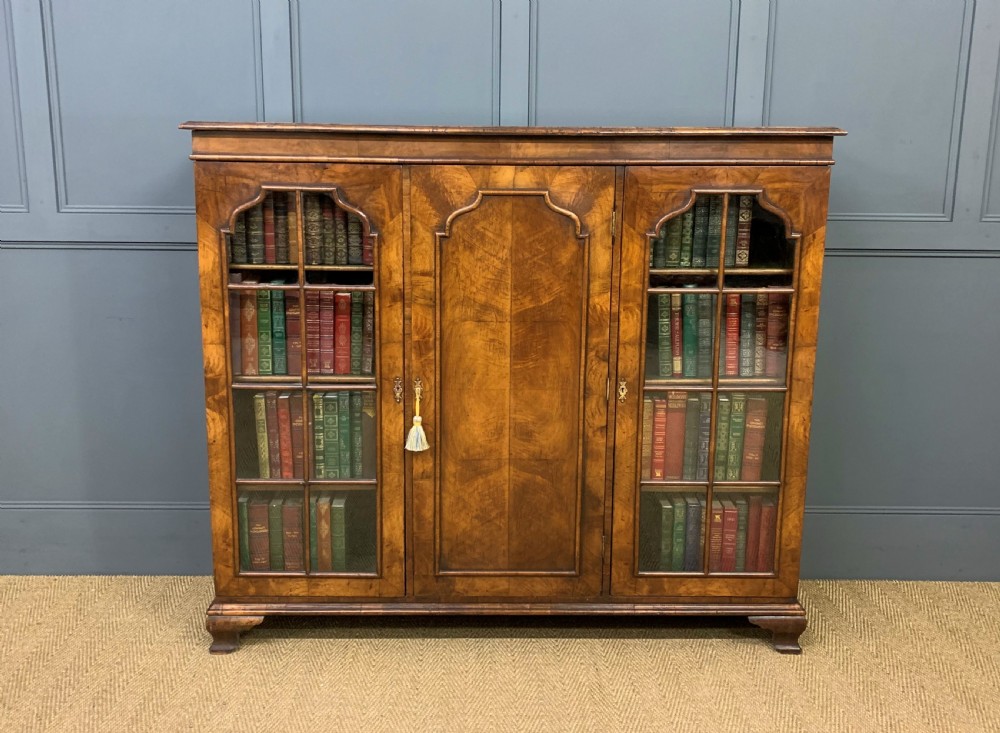 Burr Walnut Bookcase View IX