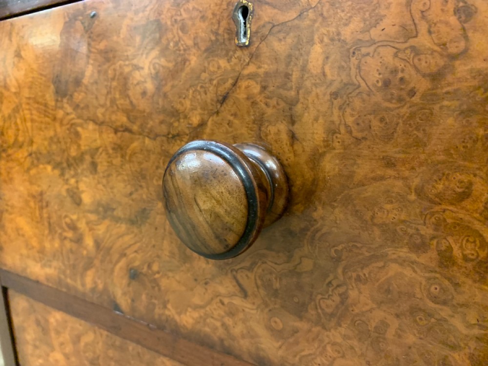 Victorian Burr Walnut Linen Press View III