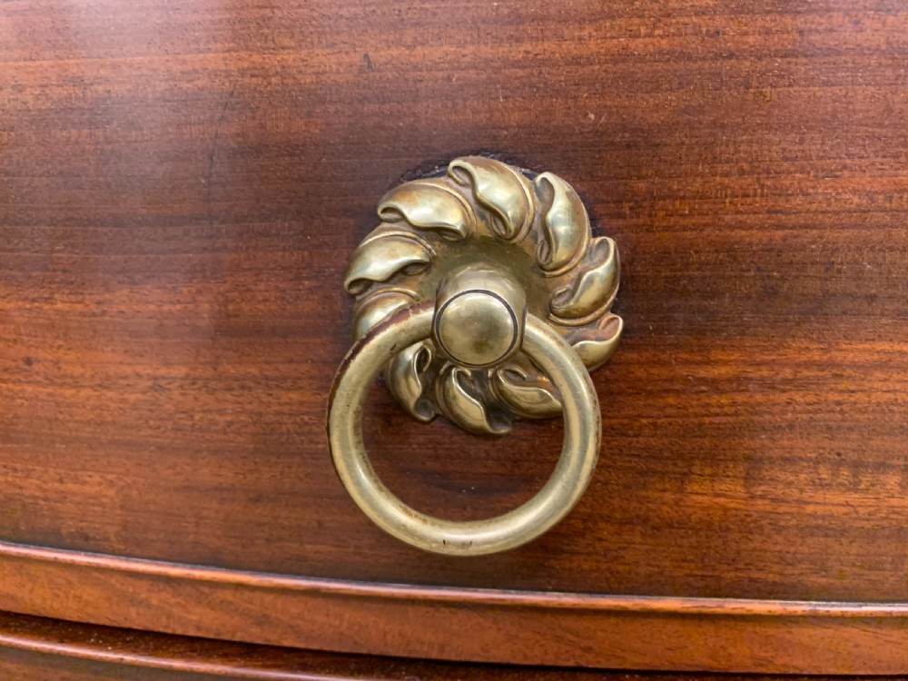 Regency Mahogany Bow Fronted Chest of Drawers View II