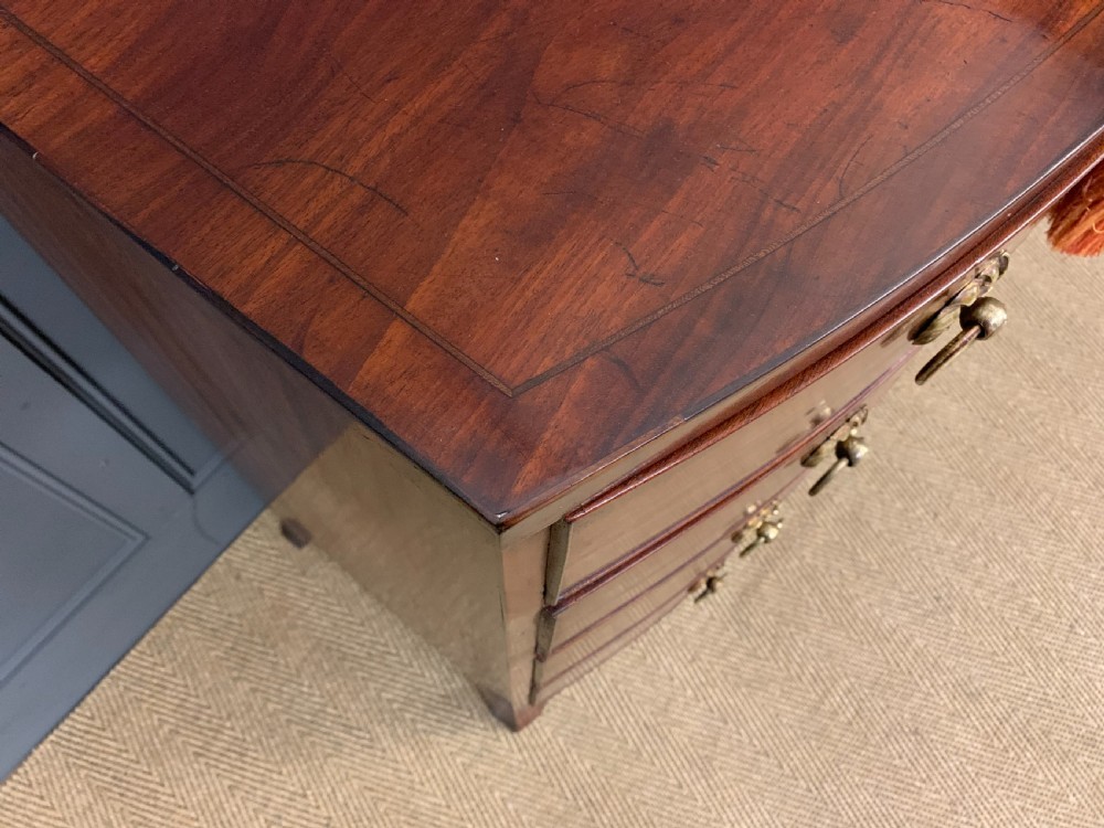 Regency Mahogany Bow Fronted Chest of Drawers View IX