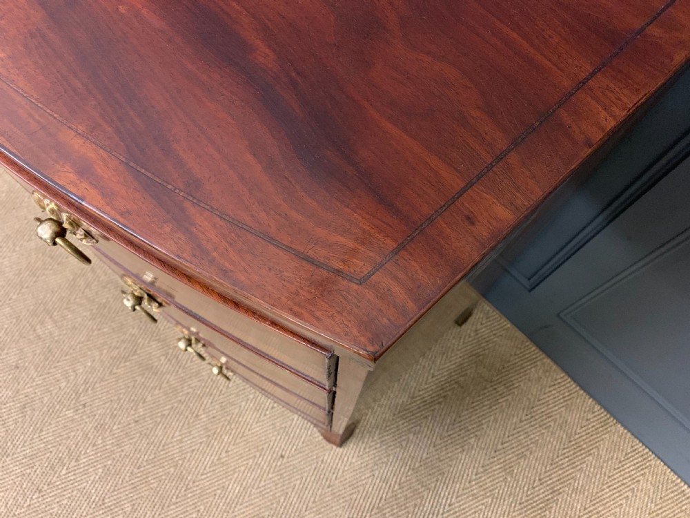 Regency Mahogany Bow Fronted Chest of Drawers View X