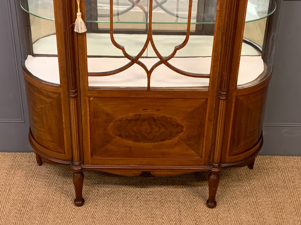 Inlaid Mahogany Display Cabinet by Jas Shoolbred View VII