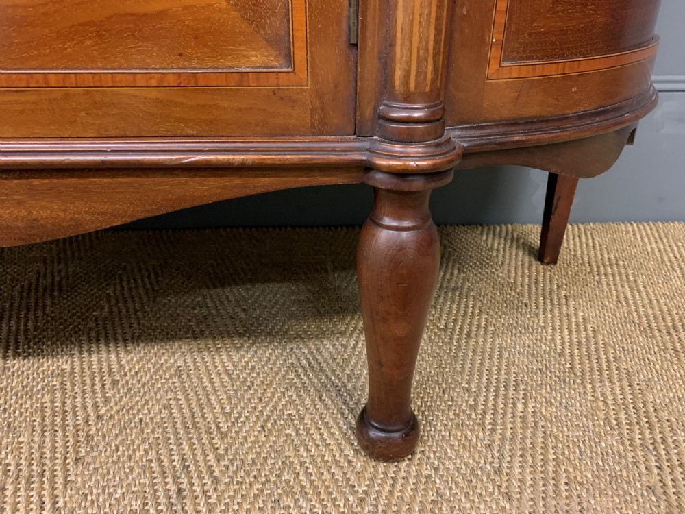 Inlaid Mahogany Display Cabinet by Jas Shoolbred View IX
