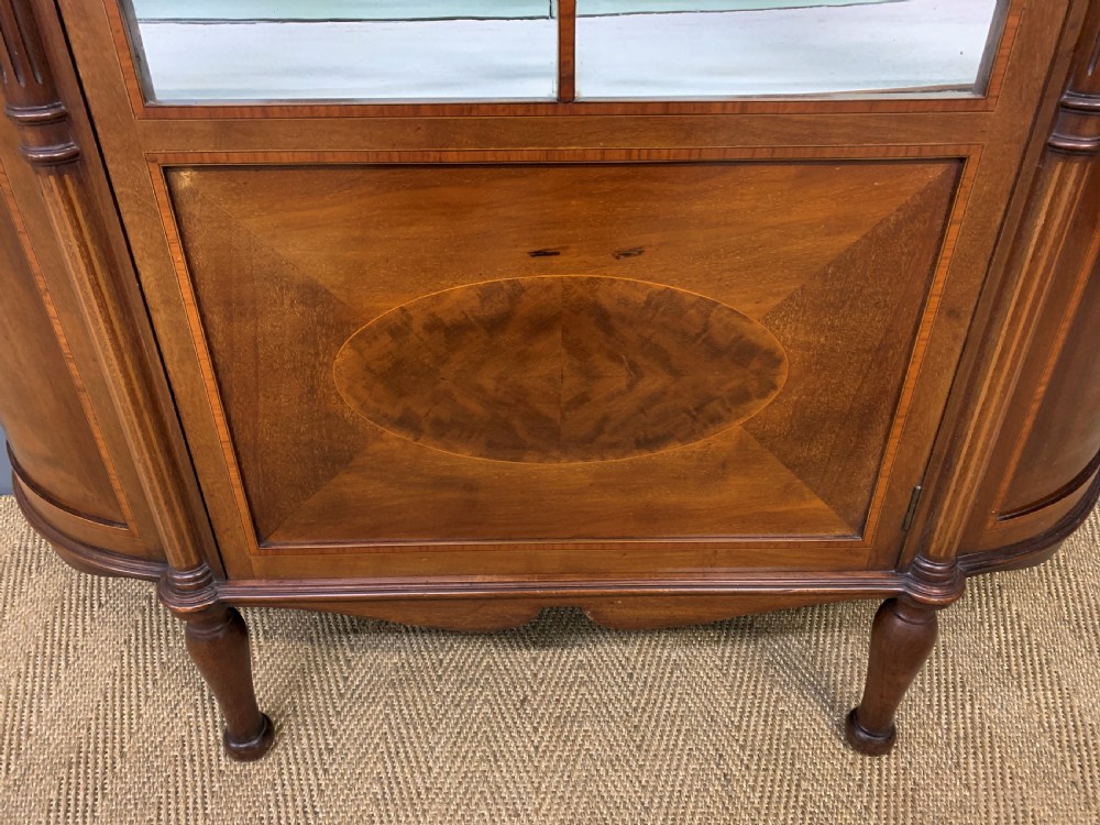 Inlaid Mahogany Display Cabinet by Jas Shoolbred View X