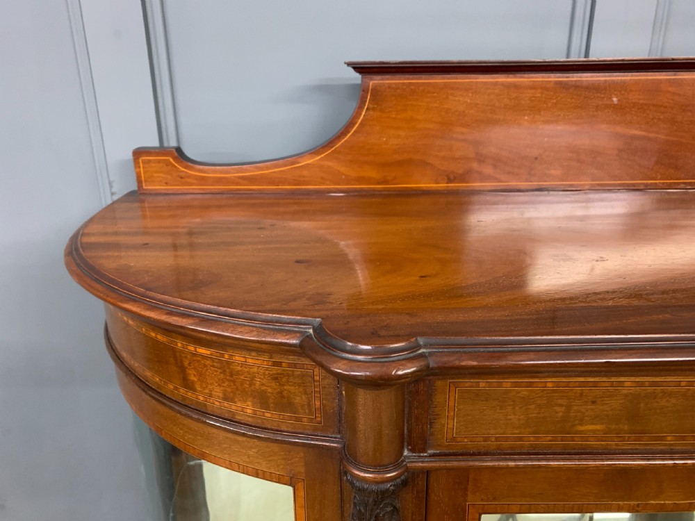 Inlaid Mahogany Display Cabinet by Jas Shoolbred View XVI