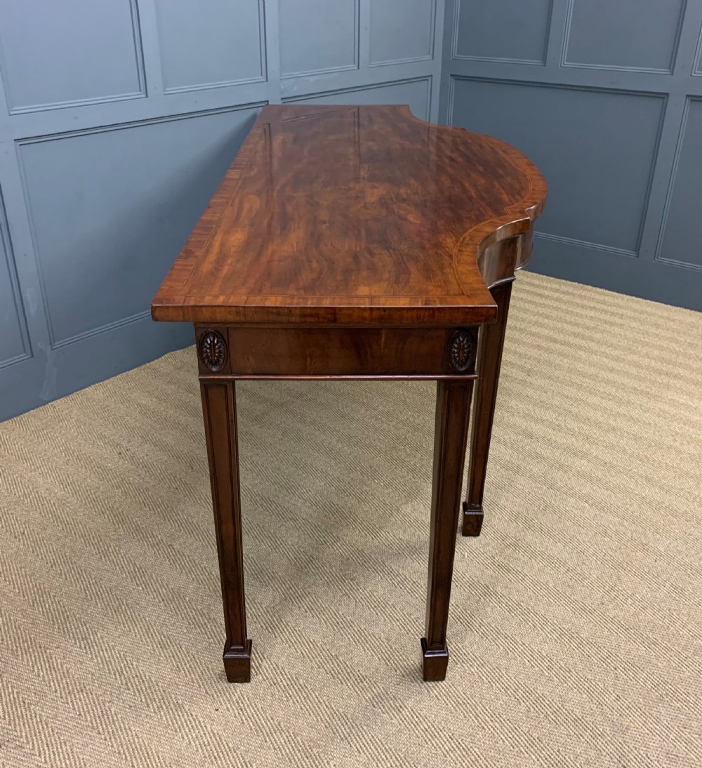 Substantial George III Mahogany Serving Table View V