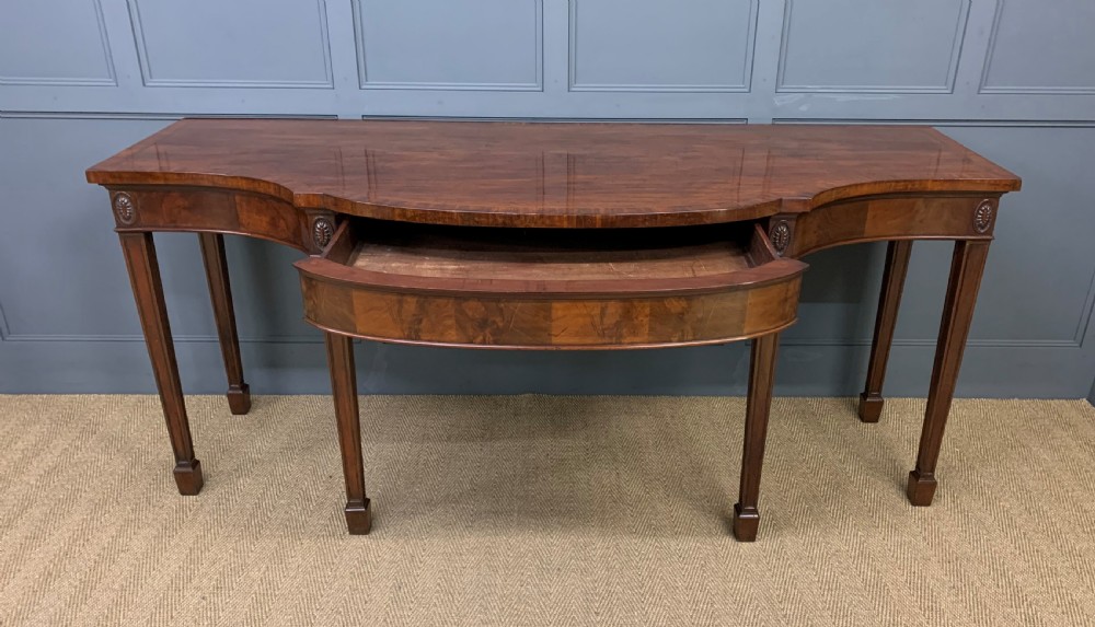 Substantial George III Mahogany Serving Table View XII