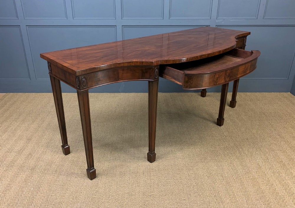 Substantial George III Mahogany Serving Table View XIV