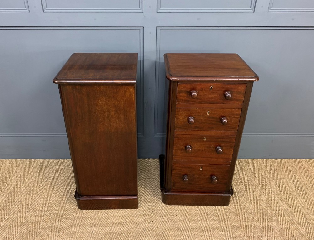 Pair of Victorian Mahogany Bedside Chests View IV