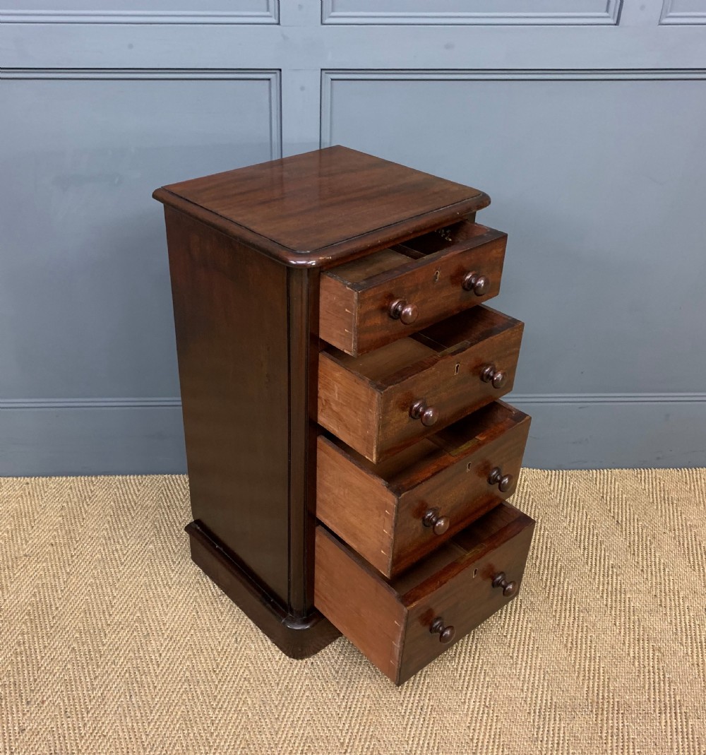 Pair of Victorian Mahogany Bedside Chests View V