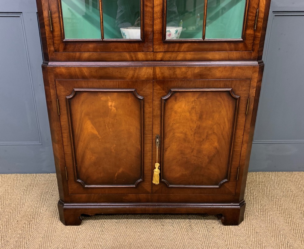 Flame Mahogany Corner Cabinet View III