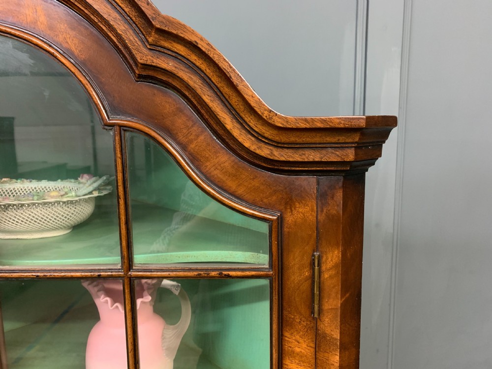 Flame Mahogany Corner Cabinet View V