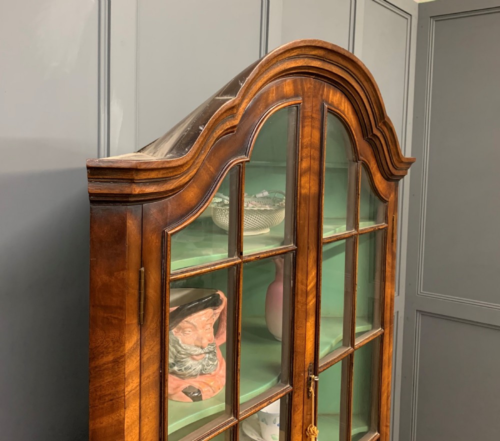 Flame Mahogany Corner Cabinet View IX