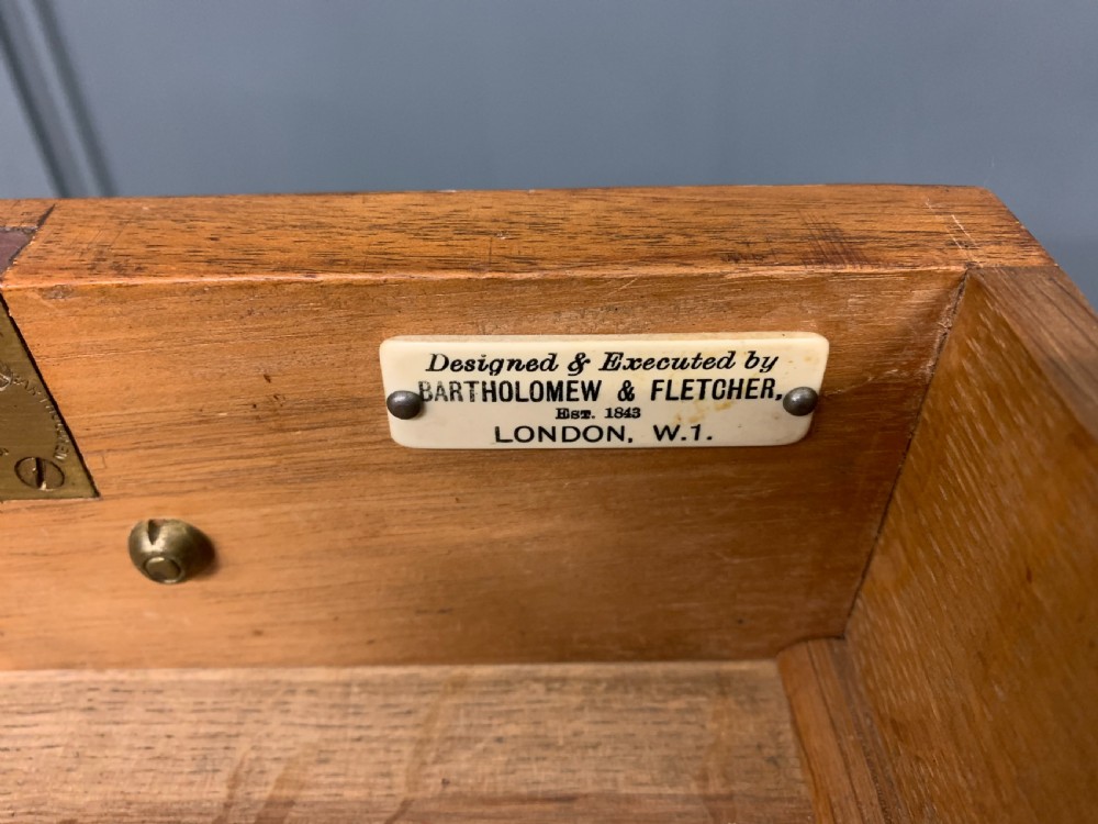 Burr Walnut Carolean Style Writing Desk View XV