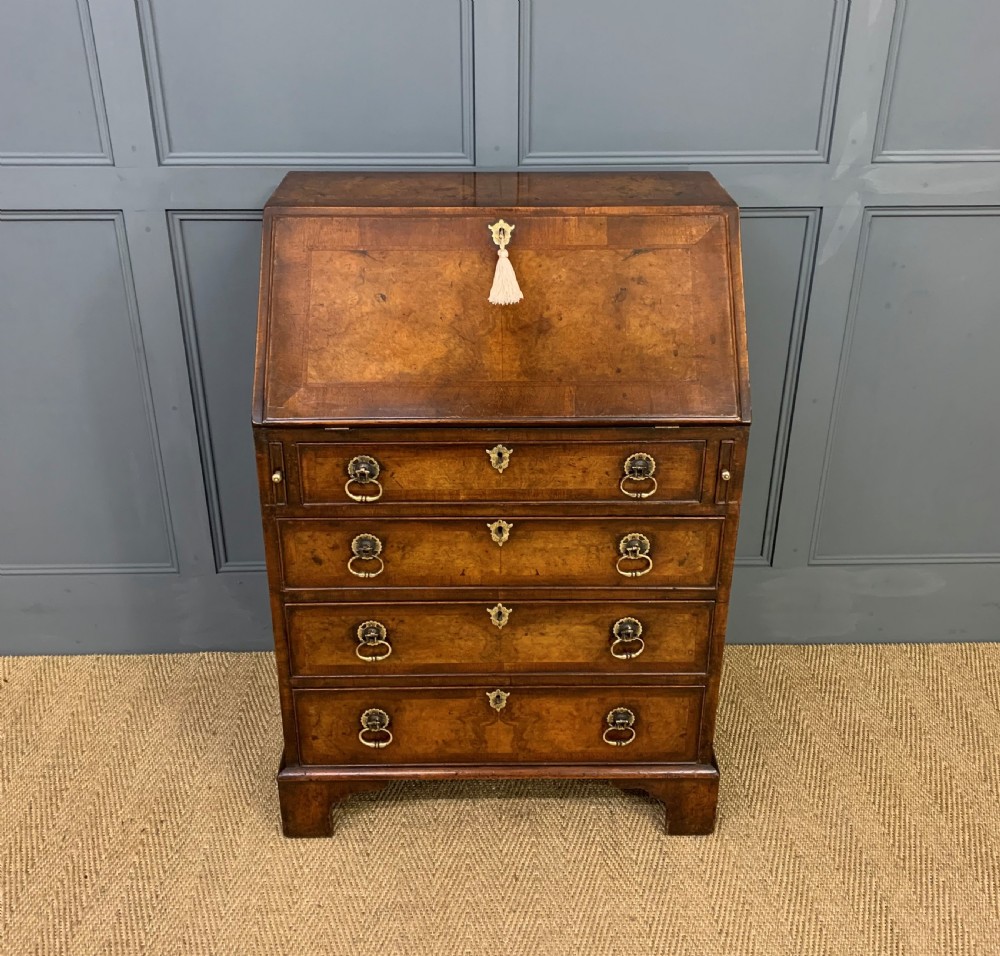 Georgian Style Burr Walnut Bureau