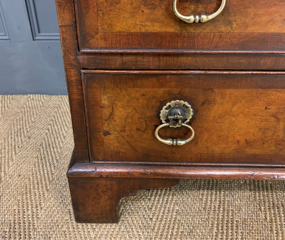 Georgian Style Burr Walnut Bureau View IX