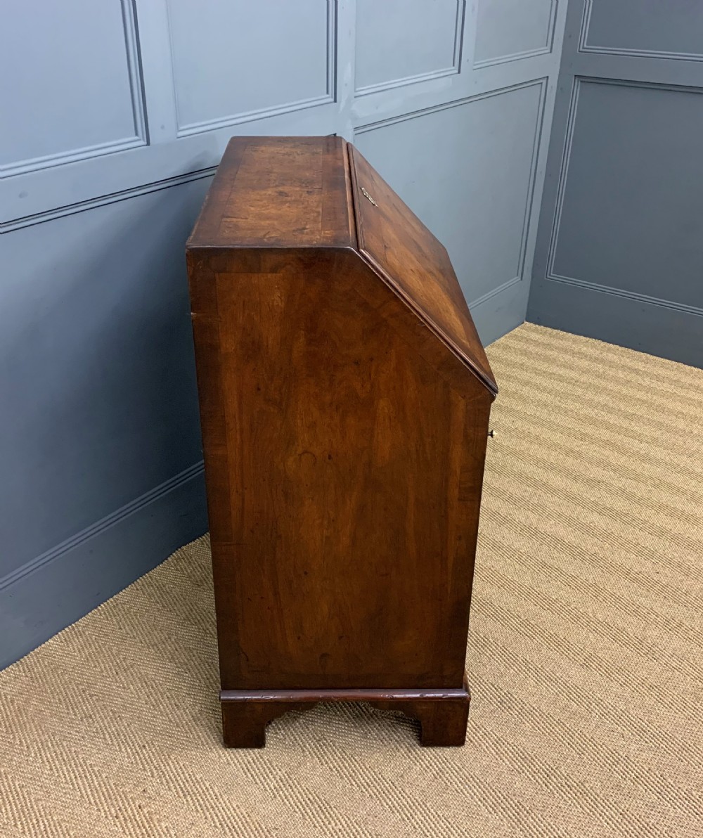 Georgian Style Burr Walnut Bureau View XIII