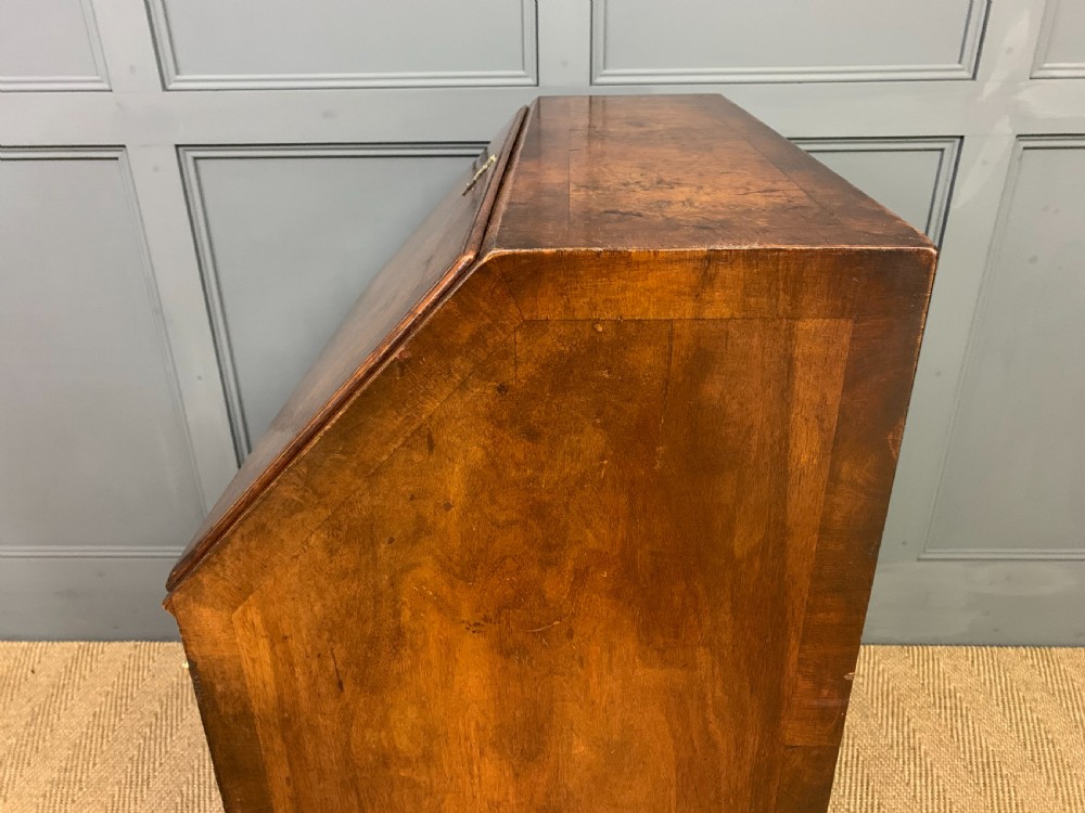 Georgian Style Burr Walnut Bureau View XV