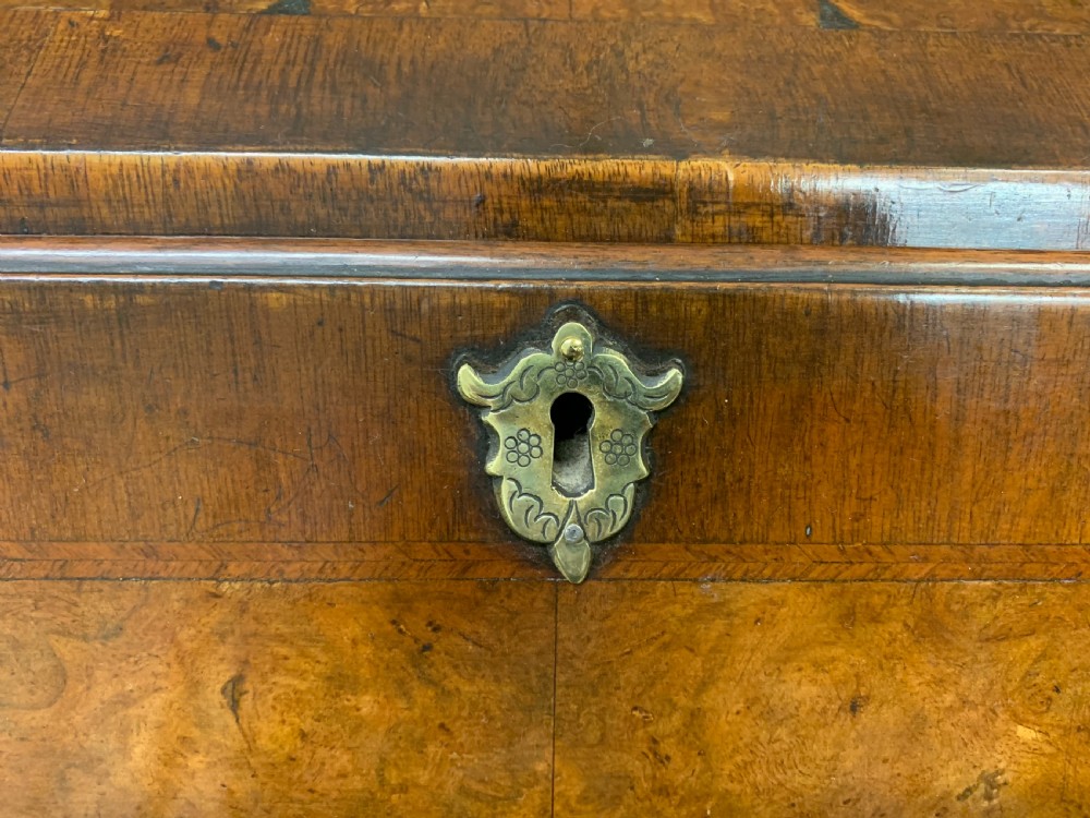Georgian Style Burr Walnut Bureau View XVII