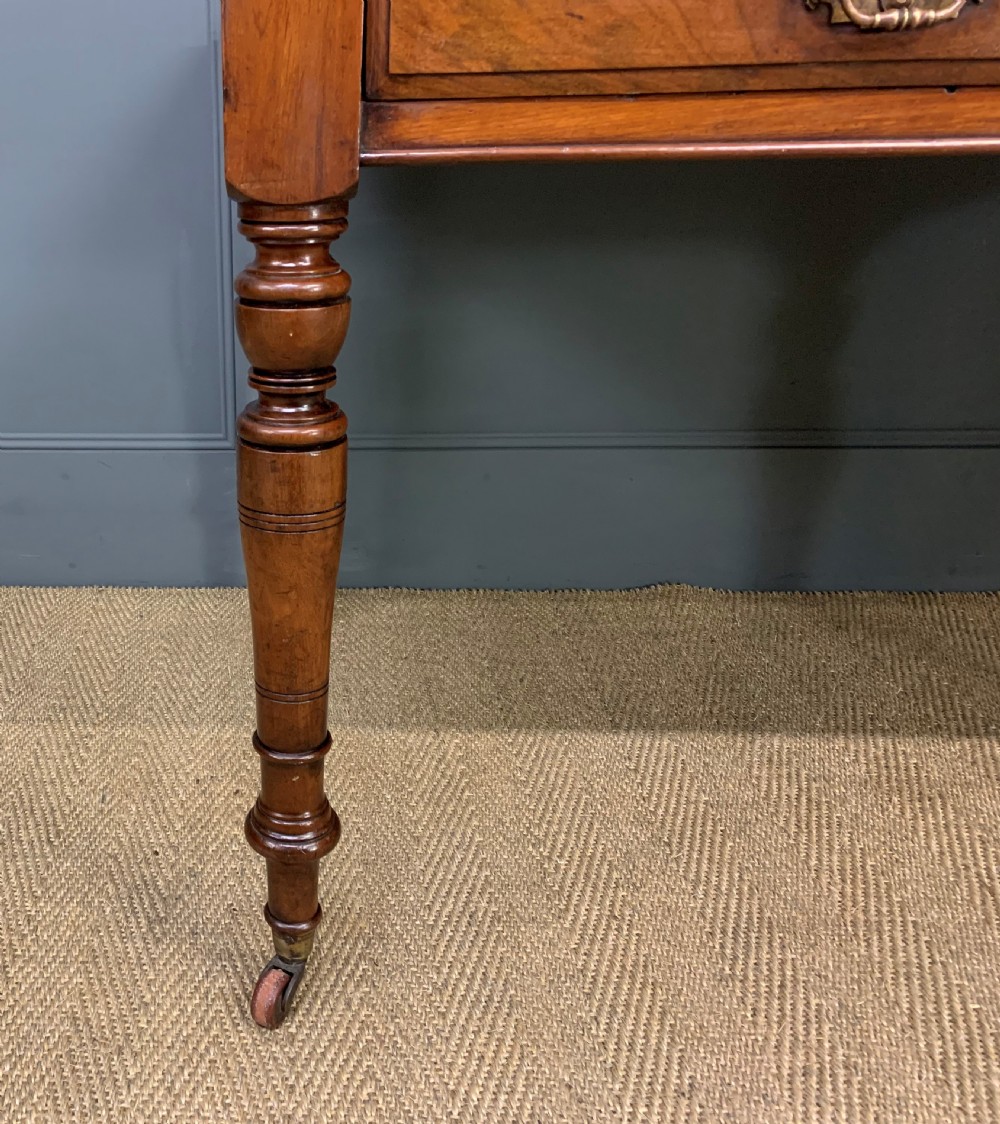 Victorian Walnut 2 Drawer Writing Table View VIII