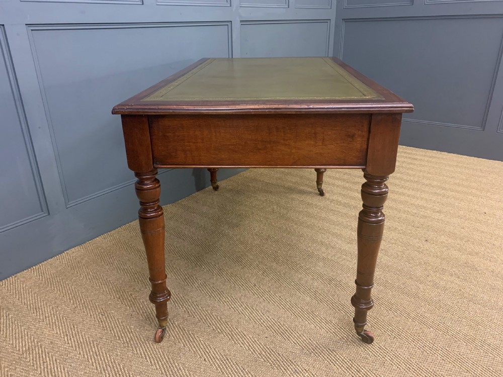 Victorian Walnut 2 Drawer Writing Table View XI